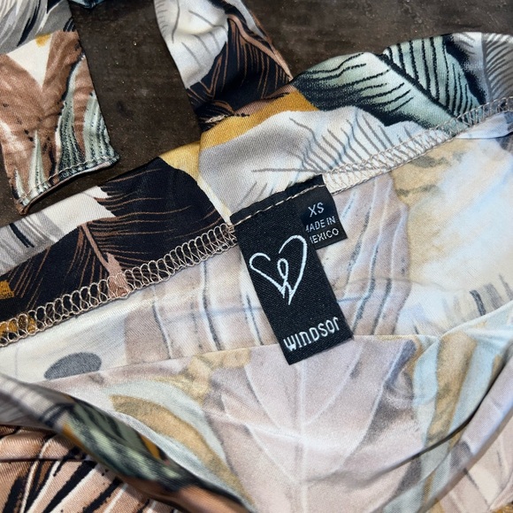 Windsor Tropical Print Tie-Front Top & Skirt - Picture 4 of 4